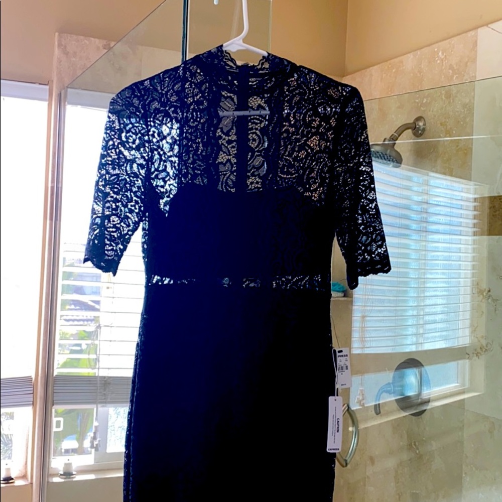 Express Black Lace Dress size 4